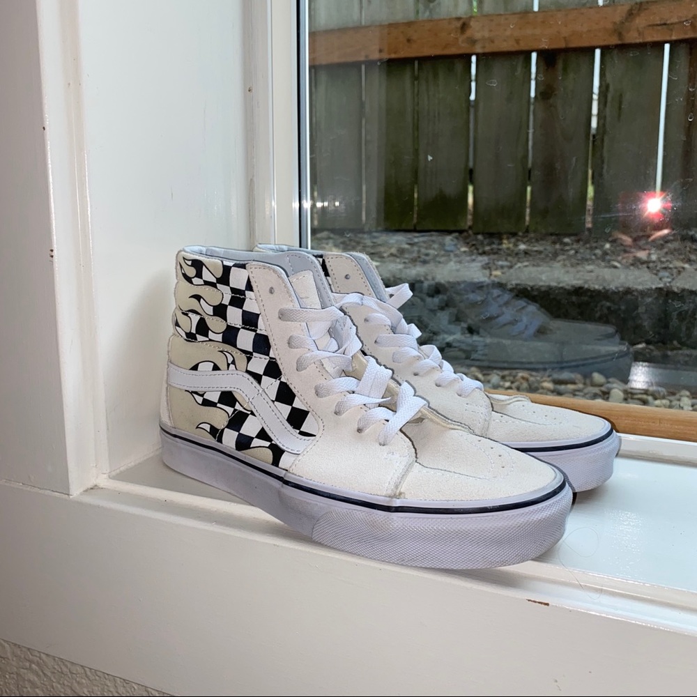 Checkered Flame Vans